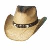 Hats * | Excellent Quality Bullhide Spinner- Childrens Straw Cowboy Hat Natural