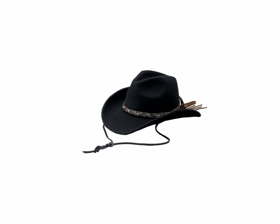 Hats * | Affordable Price Outback Aubrey Wool Outdoorsman Hat Black