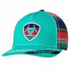 Hats * | Wholesale Ariat Serape Ball Cap Turquoise