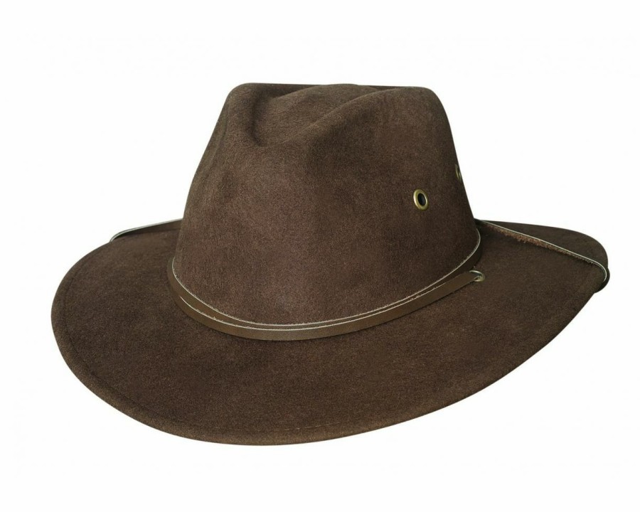 Hats * | Sale Bullhide Rio Grande Wool Cowboy Hat Chocolate