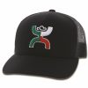 Hats * | Sells Cheap Hooey Boquillas Trucker Cap Black