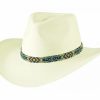 Hats * | Tendy Style Bullhide Saginaw Straw Cowboy Hat Ivory