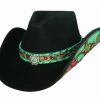 Hats * | Sells Cheap Bullhide Crazy Beautiful Wool Cowboy Hat Black