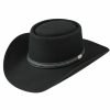 Hats * | Wholesale Stetson John Wayne 46 Chinook Men'S Wool Cowboy Hat Black