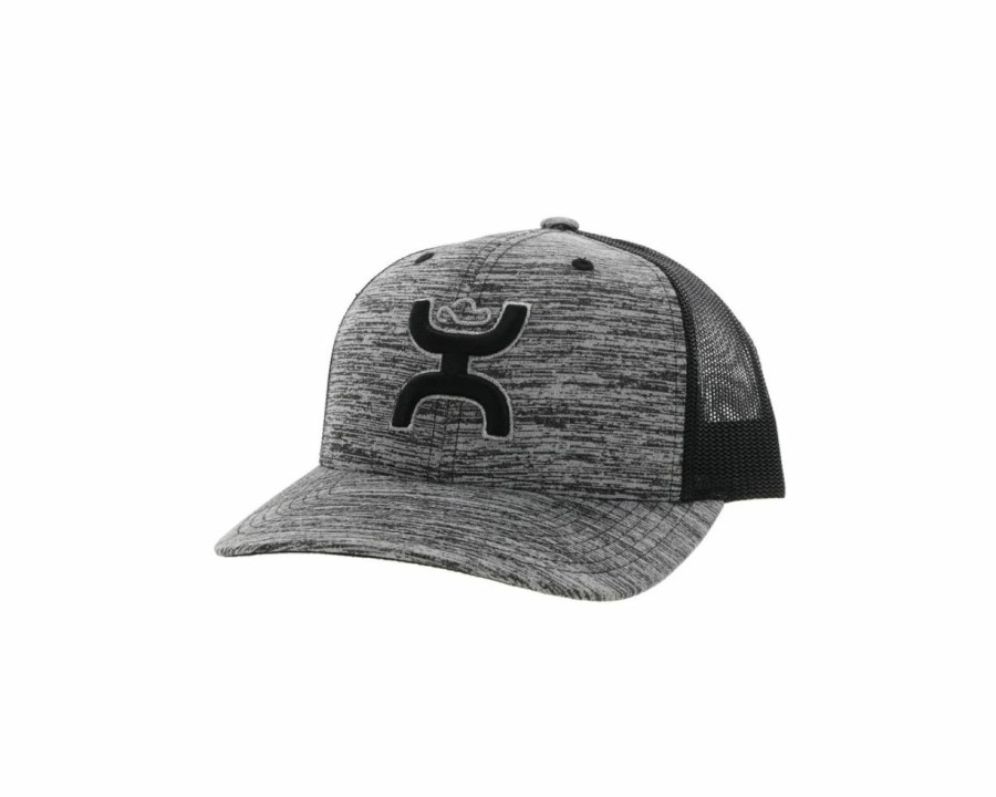 Hats * | Cheaper Hooey Sterling Trucker Cap Grey/Black