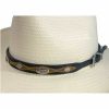 Hats * | Promotions M And F Western Products Inc. Diamond Longhorn Hat Band Black