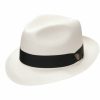 Hats * | Quality Guarantee Dobbs Center Dent Straw Fedora Hat Natural