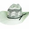 Hats * | Wholesale Bullhide Buck Off 25X Straw Cowboy Hat Ivory/Black