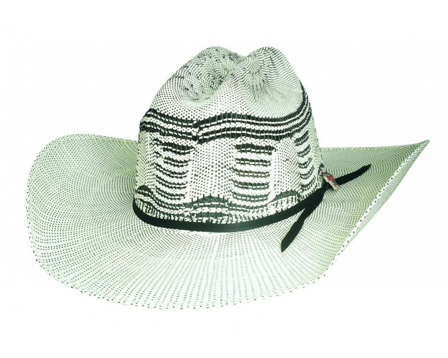 Hats * | Wholesale Bullhide Buck Off 25X Straw Cowboy Hat Ivory/Black