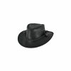 Hats * | Wholesale Bullhide Cessnock Leather Cowboy Hat Black