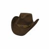 Hats * | Superior Style Bullhide Shadow In The Dust Wool Cowboy Hat Chocolate