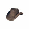 Hats * | Unique Style Bullhide Burnt Dust Leather Cowboy Hat