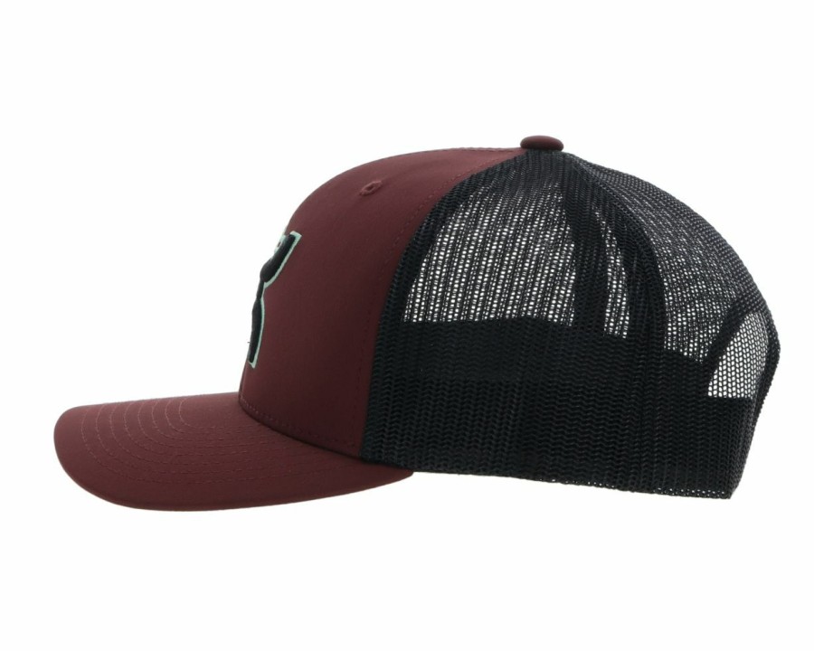 Hats * | Excellent Quality Hooey Sterling ( /Black ) Trucker Cap Maroon