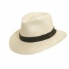 Hats * | Unique Style Scala Colt Panama Straw Fedora Hat Natural