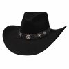 Hats * | Superior Style Bullhide Star Studded (4X) Wool Cowboy Hat Black