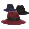 Hats * | Shoping Model Scala Winslow Wide Brim Floppy Wool Fedora Hat