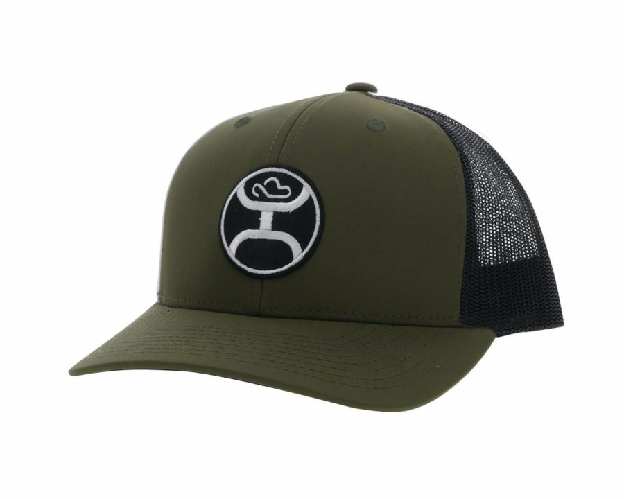 Hats * | Outlet Hooey Primo ( /Black ) Trucker Cap Olive