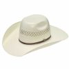 Hats * | Affordable Price Ariat Bullrider (10X) Shantung Straw Cowboy Hat Natural