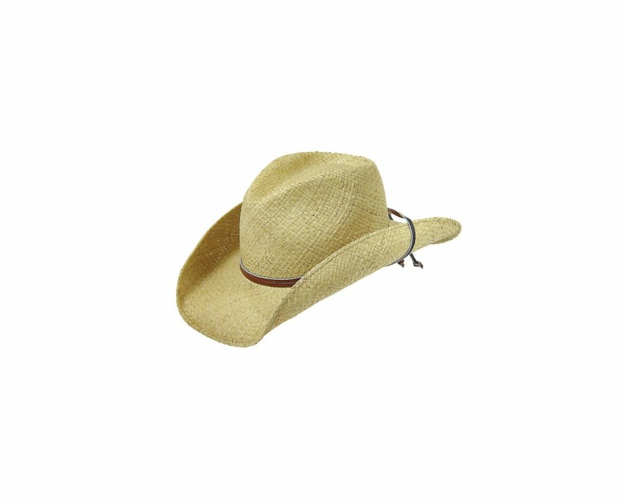 Hats * | Quality Guarantee Stetson Laurel Shapeable Straw Cowboy Hat Natural