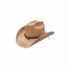 Hats * | Wholesale Stetson Flatrock Shapeable Straw Cowboy Hat Sweated & Dusted