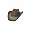 Hats * | Outlet Bullhide Enchanted Straw Cowgirl Hat Pecan