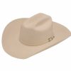 Hats * | Quality Guarantee Ariat Cattleman With Buckle Set (20X) Fur Cowboy Hat Bone