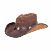 Hats * | Exceptional Design Head'N Home Cyclone (Buffalo) Leather Cowboy Hat