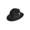 Hats * | Wholesale Scala Detroit Wool Fedora Hat