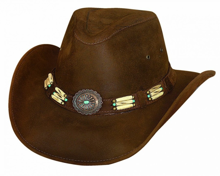 Hats * | Less Expensive Bullhide Apalachee- Leather Cowboy Hat Bronze