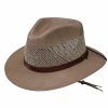 Hats * | Superior Style Stetson Afton Woven Canvas Outdoor Hat Taupe