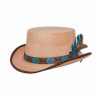 Hats * | Wholesale Head'N Home Monaco Straw Top Hat Natural