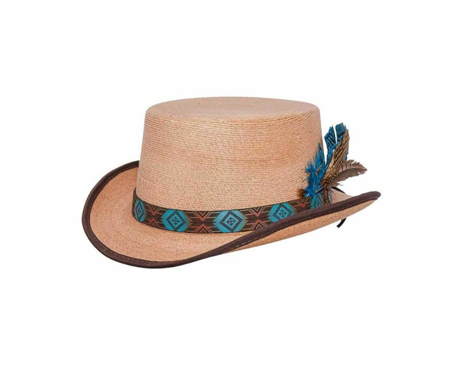 Hats * | Wholesale Head'N Home Monaco Straw Top Hat Natural