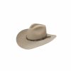 Hats * | Cheaper Stetson Hutchins (3X) Wool Cowboy Hat Stone