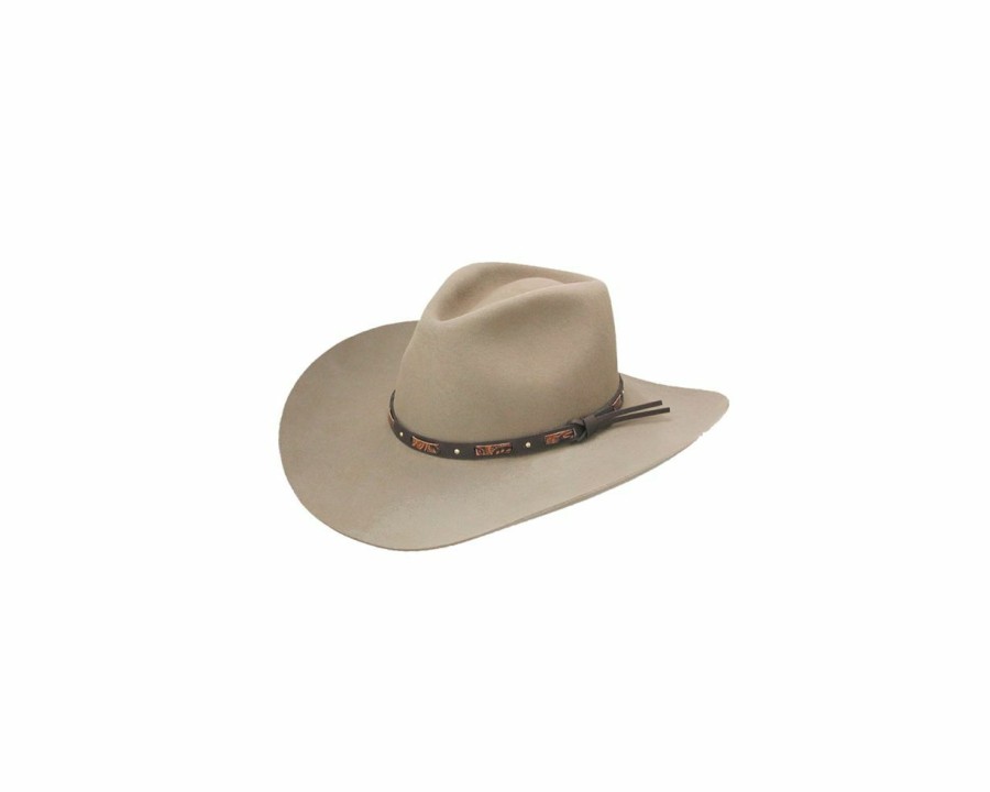 Hats * | Cheaper Stetson Hutchins (3X) Wool Cowboy Hat Stone