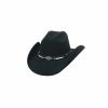 Hats * | Wholesale Bullhide Mojave Wool Cowboy Hat Black