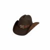 Hats * | Excellent Quality Bullhide Great Divide Shapeable Wool Cowboy Hat Chocolate