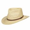 Hats * | Promotions Scala Aurburn Straw Outdoorsman Hat Natural