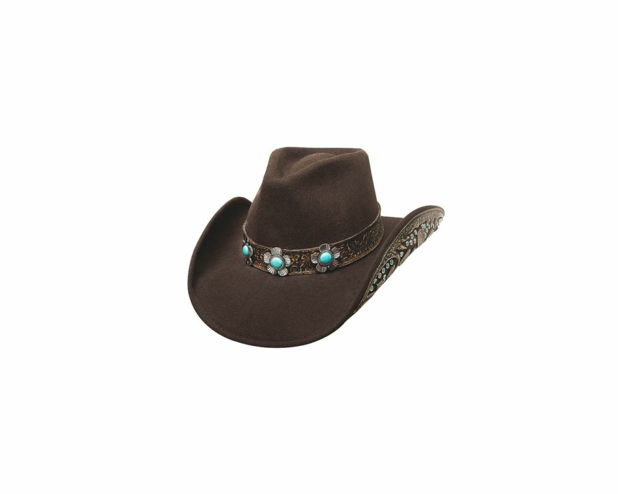 Hats * | Quality Guarantee Bullhide Sweet Emotion Wool Cowgirl Hat Chocolate