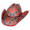 Hats * | Less Expensive Bullhide Cracker Line (20X) Straw Cowboy Hat Blue/Red