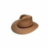 Hats * | Quality Guarantee Stetson Limestone Straw Fedora Hat Sand