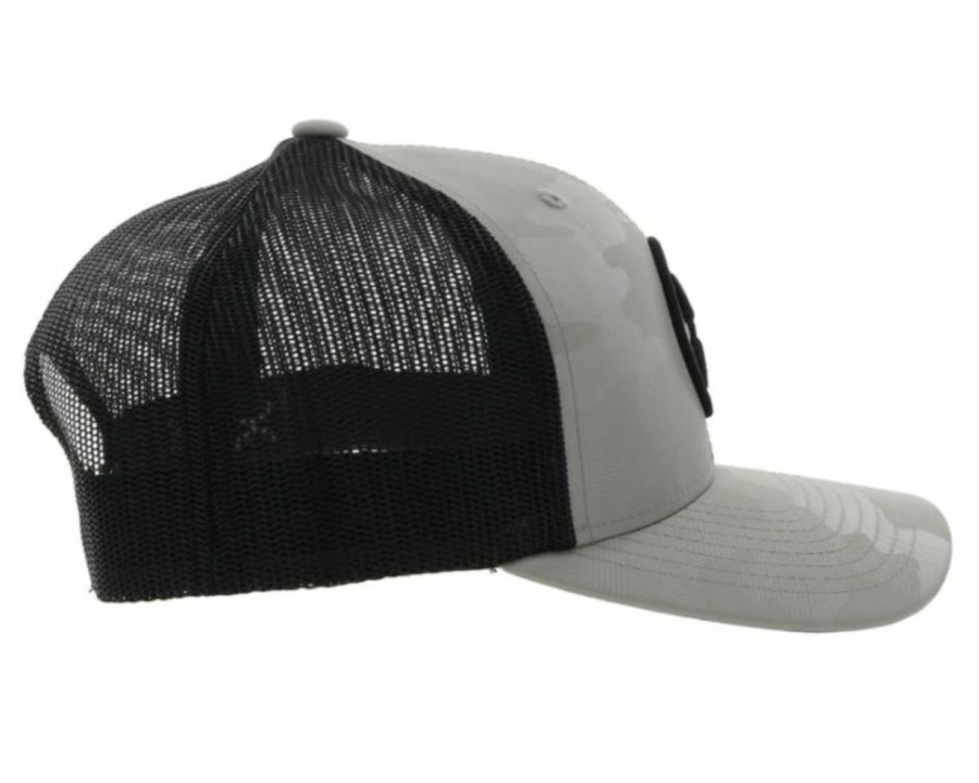 Hats * | Affordable Price Hooey "O Classic" Trucker Cap Grey/Black