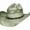 Hats * | Excellent Bullhide Pbr Icon Straw Cowboy Hat Black Distressed