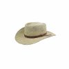 Hats * | Less Expensive Stetson Gambler Seagrass Outdoorsman Hat Wheat