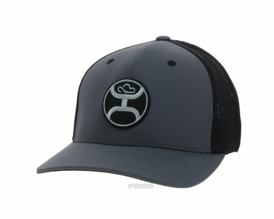 Hats * | Superior Style Hooey "Primo" ( /Black) Trucker Cap Charcoal