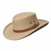 Hats * | Superior Style Scala Bunker Palm Straw Gambler Hat Natural