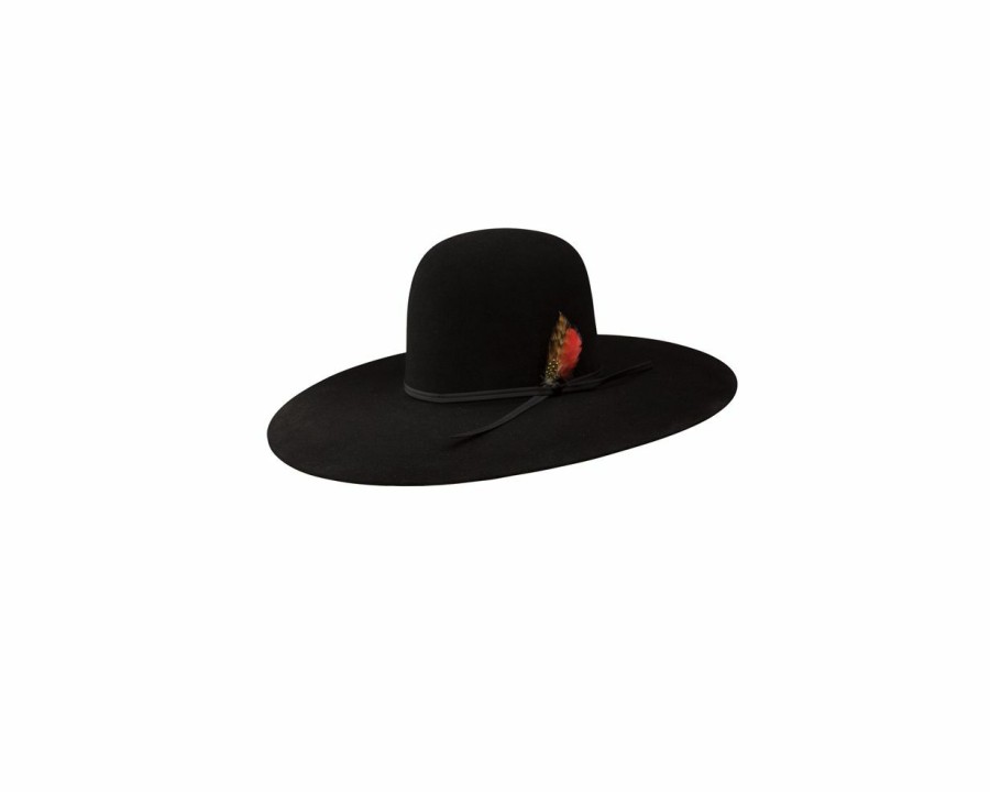 Hats * | Sells Cheap Resistol Chute 5 (7X) Fur Cowboy Hat Black