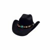 Hats * | Top Selling Bullhide Fortune Shapeable Wool Cowboy Hat Black