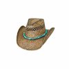 Hats * | Promotions Bullhide Year Of Summer Womens Shapeable Straw Cowgirl Hat Natural