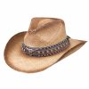 Hats * | Sells Cheap Deadwood Trading Country Luster Shapeable Raffia Straw Cowgirl Hat Sweated & Dusted