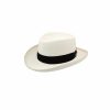 Hats * | Exceptional Design Dobbs Basino Panama Straw Gambler Hat Natural